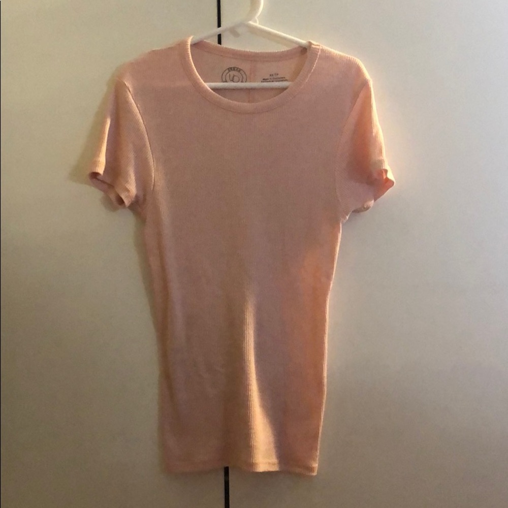 Pink Urban Outfitters Fitted Tee